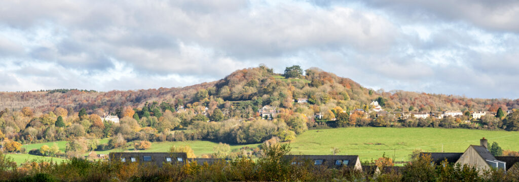 The Cotswold Edge and the market town of Wotton Under Edge